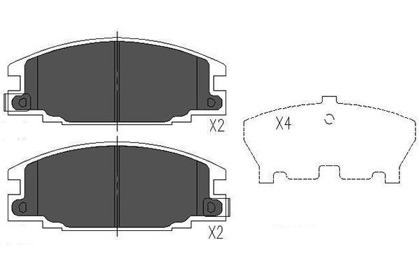 KAVO PARTS Jarrupala, levyjarru KBP-3503